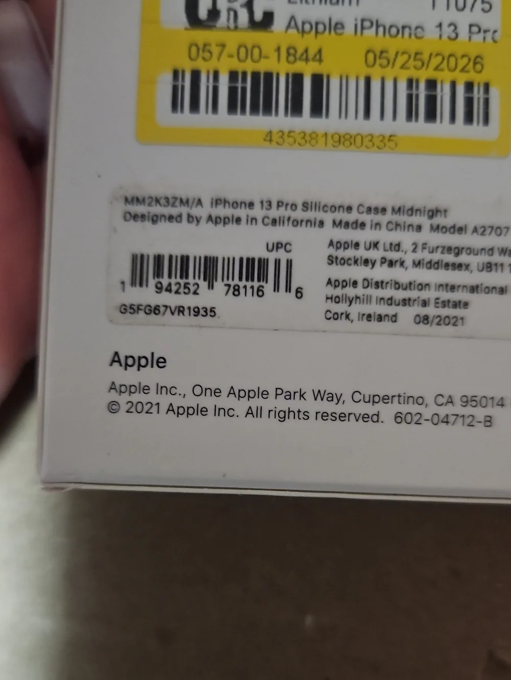 APPLE IPHONE 13 PRO SILICONE CASE: MIDNIGHT (NAVY): NEW IN BOX